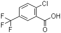 structure of CAS# 657-06-7, 2-Chloro-5-(trifluoromethyl)benzoic acid