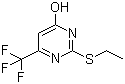 2-乙硫基-4-羟基-6-三氟甲基嘧啶分子结构 (CAS 657-58-9)
