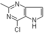 结构式 CAS# 65749-86-2, 4-氯-2-甲基-5H-吡咯并[3,2-d]嘧啶