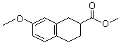 结构式 CAS# 65844-56-6, 1,2,3,4-四氢-7-甲氧基-2-萘甲酸甲酯