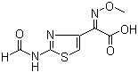 structure of CAS# 65872-43-7, 2-(2-Formamidothiazole-4-yl)-2-methoxyimino acetic acid ;(Z)-2-(Formylamino)-alpha-methoxyimino-4-thiazoleacetic acid