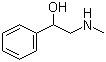 结构式 CAS# 6589-55-5, 2-(甲基氨基)-1-苯乙醇