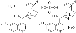 硫酸奎尼丁二水合物分子结构 (CAS 6591-63-5)