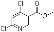 Methyl 4,6-dichloronicotinate molecular structure (CAS 65973-52-6)