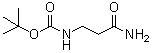 (2-氨基甲酰乙基)氨基甲酸叔丁酯分子结构 (CAS 65983-35-9)