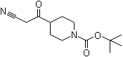 4-(2-氰基乙酰基)哌啶-1-羧酸叔丁酯分子结构 (CAS 660406-84-8)