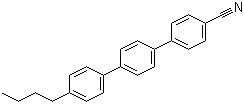 4''-正丁基-4-氰基三联苯分子结构 (CAS 66044-94-8)