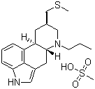 structure of CAS# 66104-23-2, Pergolide mesylate salt;8beta-[(Methylthio)methyl]-6-propylergoline methanesulfonate salt