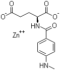 结构式 CAS# 66104-81-2, 对甲氨基苯甲酰-L-谷氨酸锌