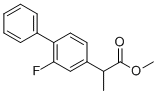 Flurbiprofen methyl ester molecular structure (CAS 66202-86-6)