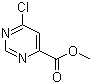 Methyl 6-chloro-4-pyrimidinecarboxylate molecular structure (CAS 6627-22-1)