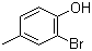 结构式 CAS# 6627-55-0, 2-溴-4-甲基苯酚; 邻溴对甲酚