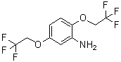 结构式 CAS# 66300-37-6, 2,5-二(2,2,2-三氟乙氧基)苯胺