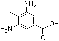 结构式 CAS# 6633-36-9, 3,5-二氨基-4-甲基苯甲酸
