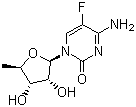 5'-Deoxy-5-fluorocytidine molecular structure (CAS 66335-38-4)
