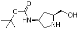[(3S,5S)-5-(Hydroxymethyl)-3-pyrrolidinyl]carbamic acid tert-butyl ester molecular structure (CAS 663948-85-4)