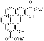 structure of CAS# 6640-22-8, Sodium pamoate;Pamoic acid disodium salt; 4,4'-Methylenebis(3-hydroxy-2-naphthoic acid) disodium salt; Embonic acid disodium salt