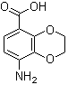 8-Amino-1,4-benzodioxan-5-carboxylic acid molecular structure (CAS 66411-22-1)