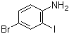 structure of CAS# 66416-72-6, 4-Bromo-2-iodoaniline;4-Bromo-2-iodophenylamine