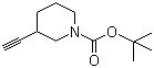 tert-Butyl 3-ethynylpiperidine-1-carboxylate molecular structure (CAS 664362-16-7)