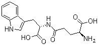 L-gamma-Glutamyl-L-tryptophan molecular structure (CAS 66471-20-3)