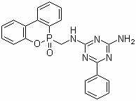N-[(10-Oxido-9,10-dihydro-9-oxa-10-phosphaphenanthrene)methyl]-6-phenyl-1,3,5-triazine-2,4-diamine molecular structure (CAS 66560-05-2)