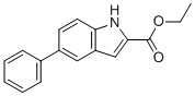 Ethyl 5-phenyl-1H-indole-2-carboxylate molecular structure (CAS 66616-69-1)
