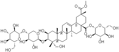 Phytolaccasaponin B molecular structure (CAS 66656-92-6)