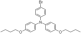 structure of CAS# 666711-17-7, 4-Bromo-N,N-bis(4-butoxyphenyl)benzenamine;N-(4-Bromophenyl)-4-butoxy-N-(4-butoxyphenyl)benzenamine