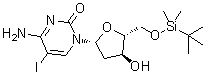2'-Deoxy-5'-O-[(1,1-dimethylethyl)dimethylsilyl]-5-iodocytidine molecular structure (CAS 666848-11-9)