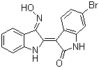 (2'Z,3'E)-6-Bromoindirubin-3'-oxime molecular structure (CAS 667463-62-9)
