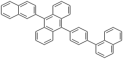 9-(2-Naphthyl)-10-[4-(1-naphthyl)phenyl]anthracene molecular structure (CAS 667940-34-3)