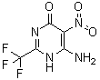 6-氨基-5-硝基-2-(三氟甲基)-4(1H)-嘧啶酮分子结构 (CAS 668-44-0)