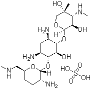 structure of CAS# 66803-19-8, Micronomicin sulfate