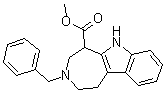 1,2,3,4,5,6-Hexahydro-3-(phenylmethyl)azepino[4,5-b]indole-5-carboxylic acid methyl ester molecular structure (CAS 66859-30-1)