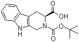 N-Boc-L-1,2,3,4-Tetrahydro-beta-carboline-3-carboxylic acid molecular structure (CAS 66863-43-2)
