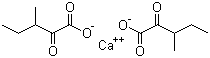 alpha-酮基异亮氨酸钙盐分子结构 (CAS 66872-75-1)