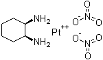 结构式 CAS# 66900-68-3, (R,R-1,2-二氨基环己烷)二硝酸铂