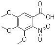 结构式 CAS# 66907-52-6, 3,4,5-三甲氧基-2-硝基苯甲酸
