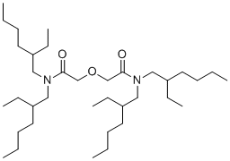 2,2'-oxybis(N,N-bis(2-ethylhexyl)acetamide) molecular structure (CAS 669087-46-1)