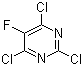 2,4,6-Trichloro-5-fluoropyrimidine molecular structure (CAS 6693-08-9)