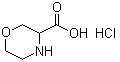 3-Morpholinecarboxylic acid hydrochloride molecular structure (CAS 66937-99-3)