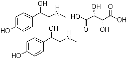 Synephrine tartrate molecular structure (CAS 67-04-9)