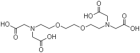 Ethylenebis(oxyethylenenitrilo)tetraacetic acid molecular structure (CAS 67-42-5)