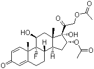 曲安西龙双醋酸酯分子结构 (CAS 67-78-7)