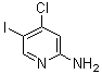 4-Chloro-5-iodo-2-pyridinamine molecular structure (CAS 670253-37-9)