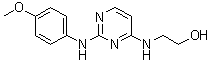 structure of CAS# 671225-39-1, Cardiogenol C;2-[[2-[(4-Methoxyphenyl)amino]-4-pyrimidinyl]amino]ethanol