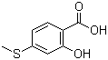 2-Hydroxy-4-(methylthio)benzoic acid molecular structure (CAS 67127-67-7)