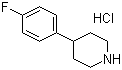 4-(4-氟苯基)哌啶盐酸盐分子结构 (CAS 6716-98-9)