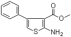 Methyl 2-amino-4-phenylthiophene-3-carboxylate molecular structure (CAS 67171-55-5)